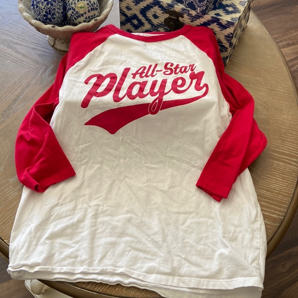 Big Boys Baseball Jersey All Star Player Long Sleeve Tee Shirt - Picture 2 of 6